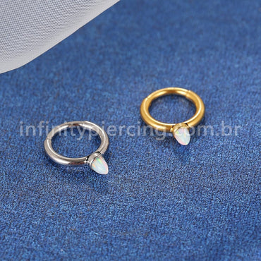 Piercing Argola Titânio Segmento Articulado Opala
