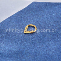 Piercing Argola Gota Titânio Segmento Articulado Indiano