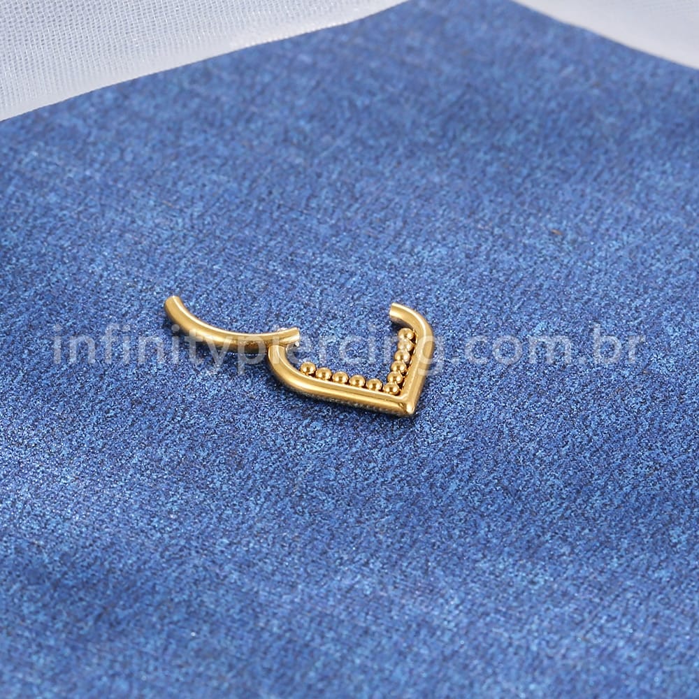 Piercing Argola Gota Titânio Segmento Articulado Indiano