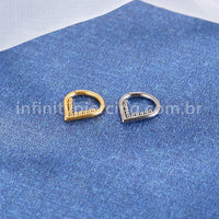 Piercing Argola Gota Titânio Segmento Articulado Indiano