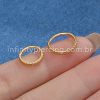 Piercing Argola Aço Cirúrgico Segmento Articulado Detalhado