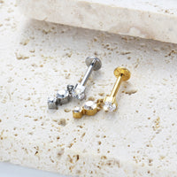 Piercing Labret Titânio G23 Premium com Design Minimalista e Sofisticado
