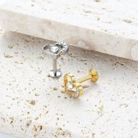 Piercing Labret Titânio G23 Joia Minimalista e Elegante