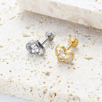 Piercing Labret Titânio G23 Joia Minimalista e Elegante