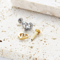 Piercing Labret Titânio G23 Joia Minimalista e Elegante