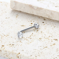 Piercing de Umbigo Titânio G23 Premium com Design Feminino Sofisticado