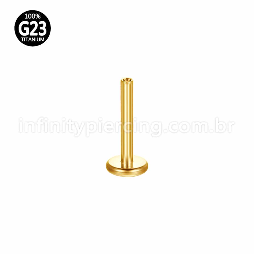 Haste Para Labret Titânio