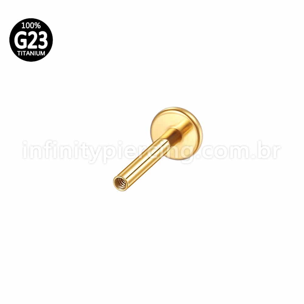 Haste Para Labret Titânio