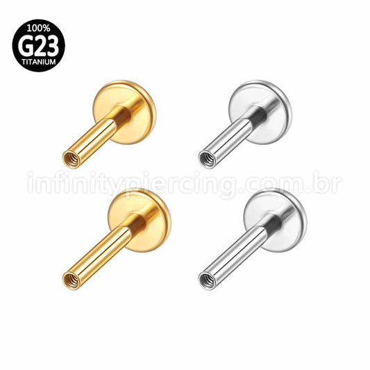Haste Para Labret Titânio