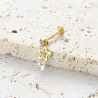 Piercing Labret Feminino com Design Delicado e Estilo Moderno