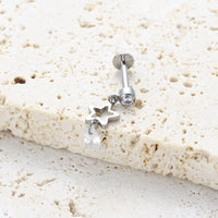 Piercing Labret Feminino com Design Delicado e Estilo Moderno