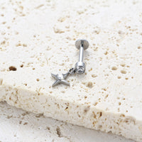 Piercing Labret Titânio G23 Hipoalergênico com Estilo Contemporâneo
