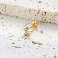 Piercing Labret Titânio G23 Joia Minimalista e Elegante