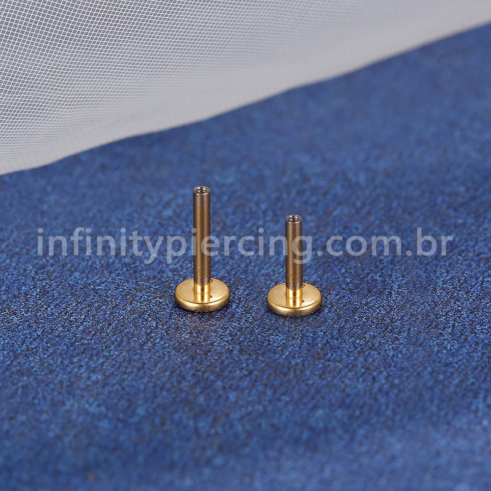 Haste Para Labret Titânio