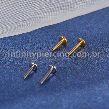Haste Para Labret Titânio