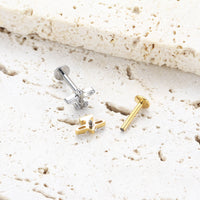 Piercing Labret Titânio G23 Joia Minimalista e Elegante
