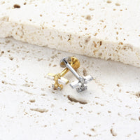 Piercing Labret Titânio G23 Joia Minimalista e Elegante
