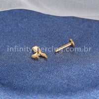 Piercing Labret Titânio Beija Flor