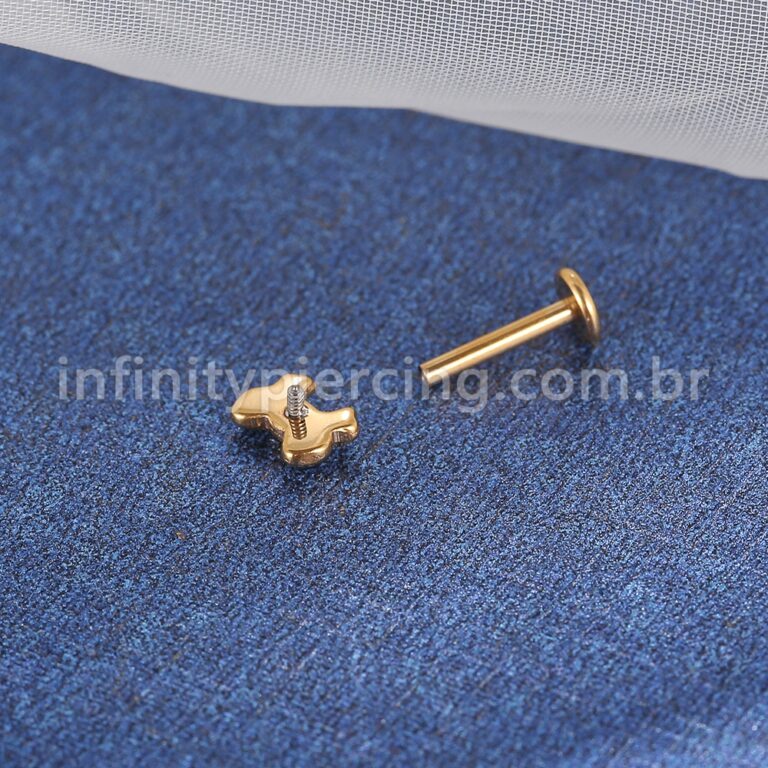 Piercing Labret Titânio Laço
