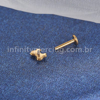 Piercing Labret Titânio Laço