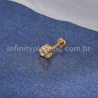 Piercing Labret Titânio Abelha