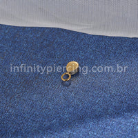 Pingente Para Piercing Titânio Gota Zircônia Cravejada