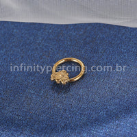 Piercing Argola Titânio Segmento Articulado Abelha