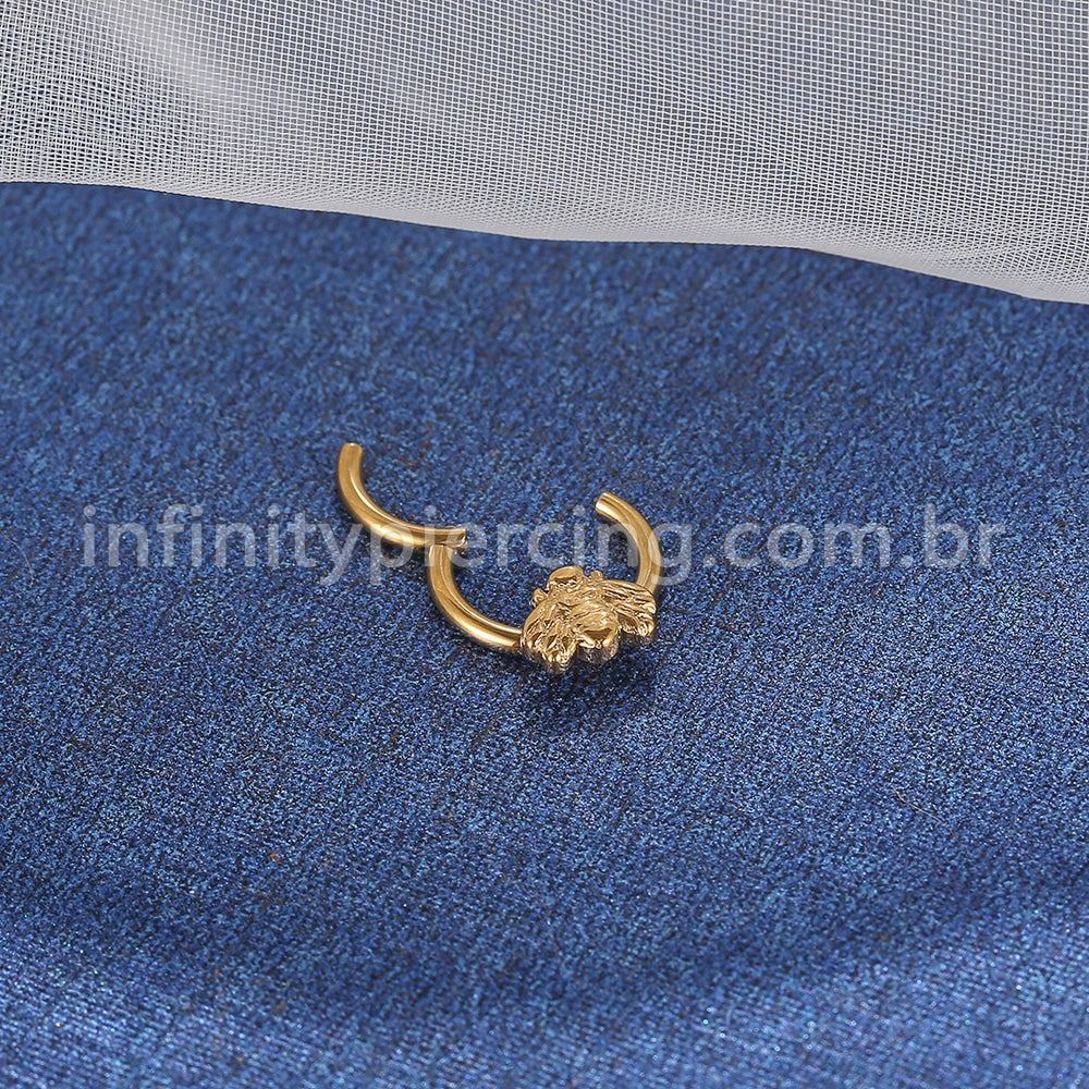 Piercing Argola Titânio Segmento Articulado Abelha