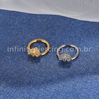 Piercing Argola Titânio Segmento Articulado Abelha