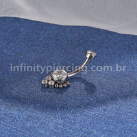 Piercing Banana Titânio Indiano Zircônia