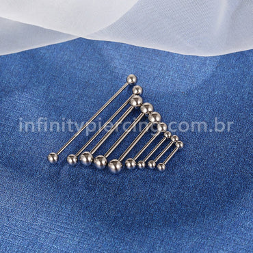 Piercing Barbell Titânio Rosca Interna