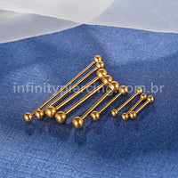 Piercing Barbell Aço Cirúrgico 316L Rosca Interna