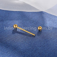 Piercing Barbell Aço Cirúrgico 316L Rosca Interna