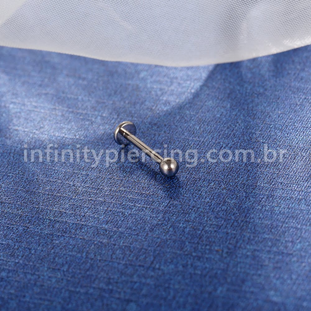 Piercing Labret Titâno Rosca Interna