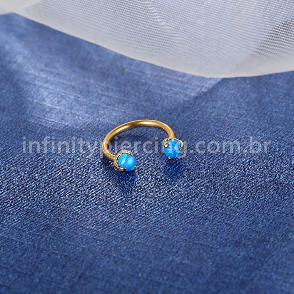 Piercing Ferradura Aço Cirúrgico Opala