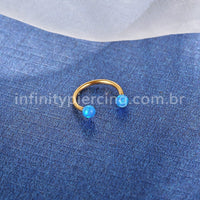 Piercing Ferradura Aço Cirúrgico Opala