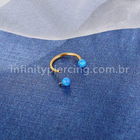 Piercing Ferradura Aço Cirúrgico Opala