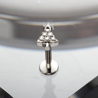 Piercing Labret Titânio G23 Design Delicado que Valoriza o Sorriso