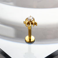 Piercing Labret Titânio G23 com Design Exclusivo e Brilho Sofisticado