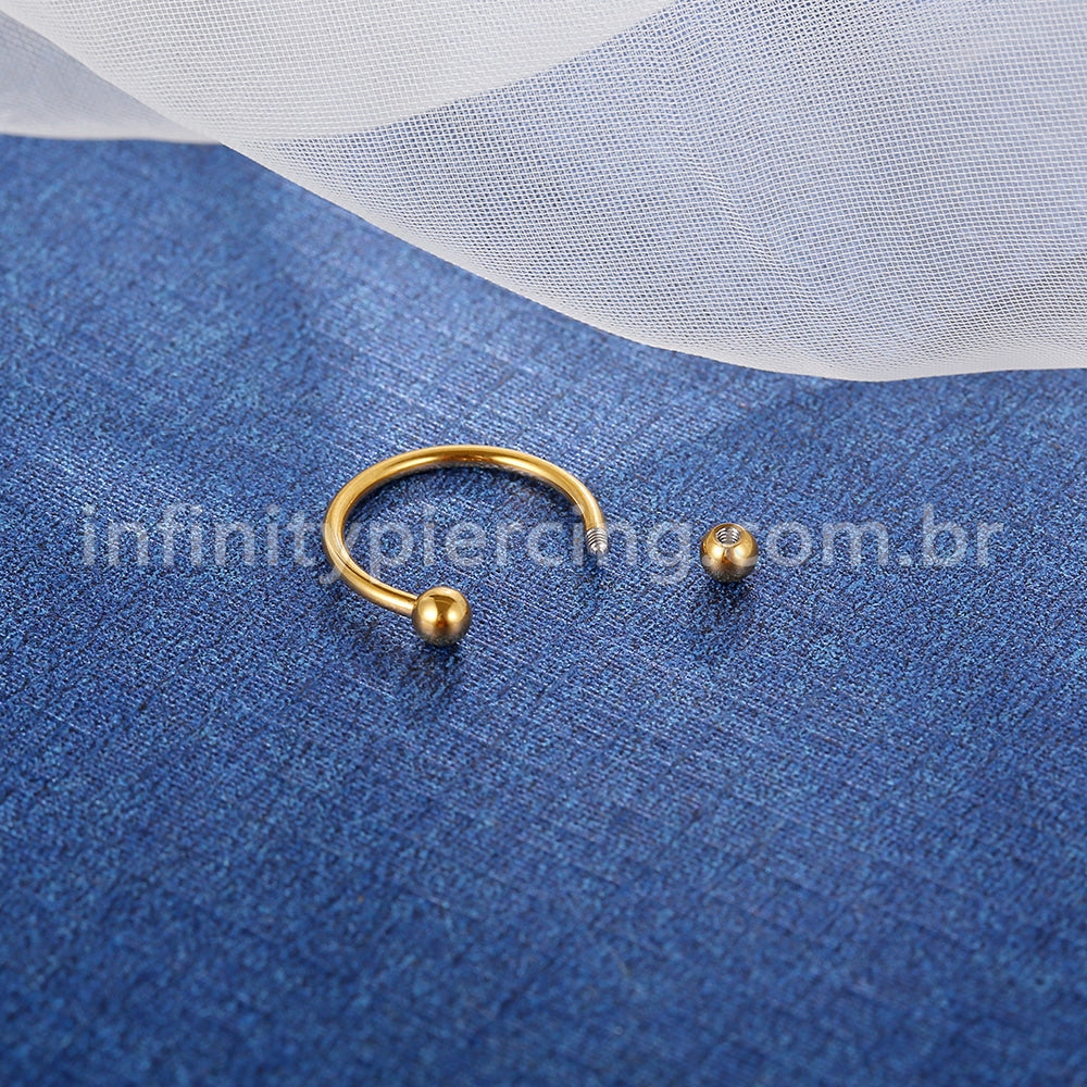 Piercing Ferradura Aço 316 L