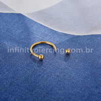 Piercing Ferradura Aço 316 L