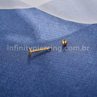 Piercing Labret Aço Cirúrgico 316 L