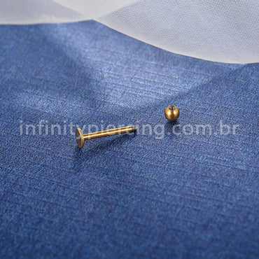 Piercing Labret Aço Cirúrgico 316 L