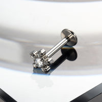 Piercing Labret Feminino Titânio G23 com Design Artístico e Moderno