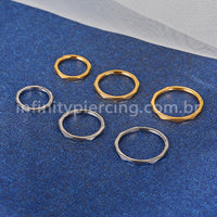 Piercing Argola Titânio Detalhada