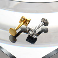 Piercing Labret Titânio G23 Inspiração Minimal Chic para Lábios