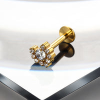 Piercing Labret Titânio G23 Premium com Design Minimalista e Sofisticado