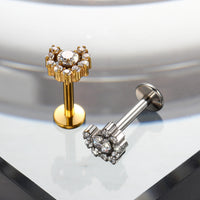 Piercing Labret Titânio G23 Premium com Design Minimalista e Sofisticado