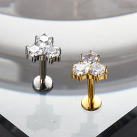 Piercing Labret Titânio G23 com Design Sofisticado e Estilo Único
