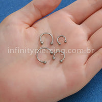 Piercing Ferradura Titânio